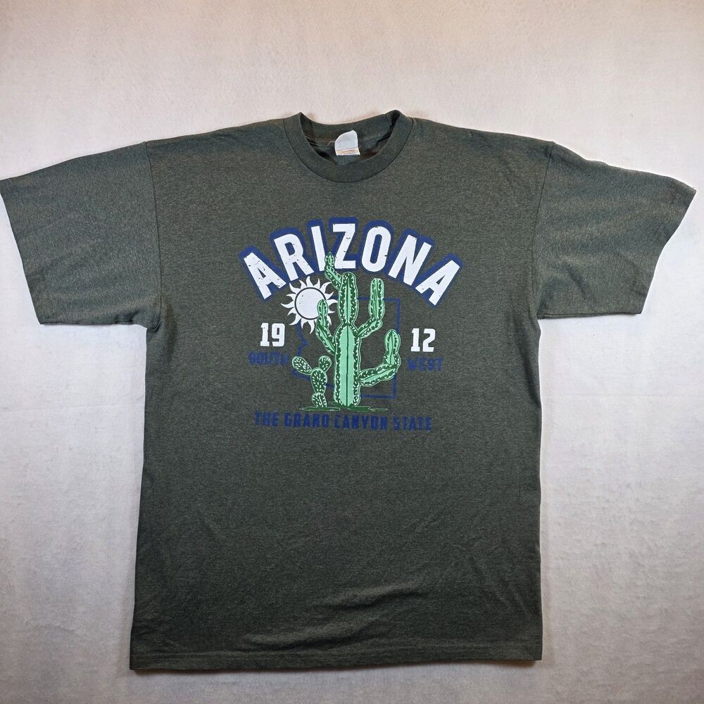 TND Tornado Activewear Arizona Graphic Print Crew Neck T-Shirt Green XL